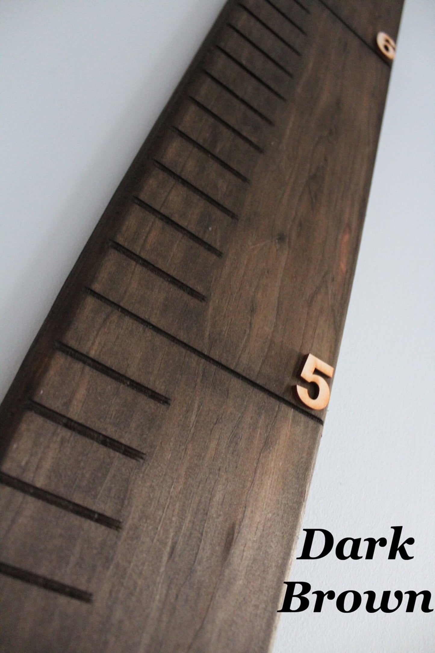 Personalized Engraved Wooden Growth Chart